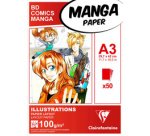 Bloc de papier Layout MANGA ILLUSTRATIONS, A5