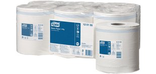 TORK Rouleau nettoyant multi-usage, 1 couche, 300 m, blanc