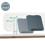 Panneau organiseur de bureau, grand, blanc