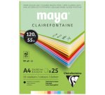 Maya bloc collé 25F A4 185g