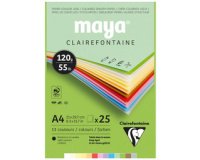 Bloc de papier couleur MAYA, A4, 185 g/m2