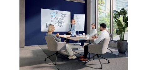 Tableau blanc mural Infinity, (L)1.200 x (H)900 mm