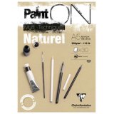 Clairefontaine paint'on kraft a4 glued pad 250g 30 sheets a4