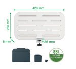 Panneau organiseur de bureau, petit, blanc