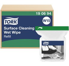 TORK Chiffon humide de nettoyage de surfaces, recharge