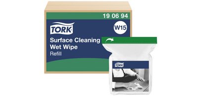 TORK Chiffon humide de nettoyage de surfaces, recharge