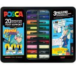 Marqueur à pigment 'MANGA HERO', mallette métal de 20