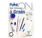 Paint'ON à grain bloc collé 20F A4 250g