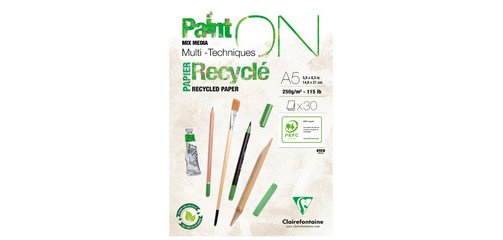 PaintON Recyclé bloc collé 30F A3 250g