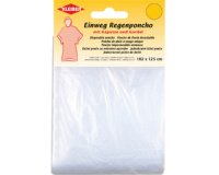 Poncho de pluie jetable, avec capuche, transparent