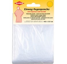 Poncho de pluie jetable, avec capuche, transparent