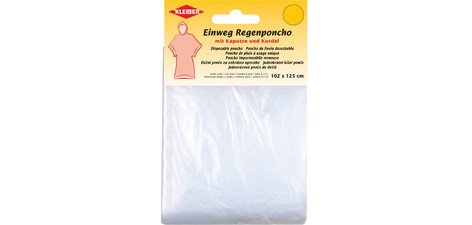 Poncho de pluie jetable, avec capuche, transparent