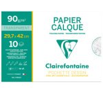 Papier Calque pochette 20F 24x32cm 70/75g