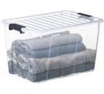 Boîte de rangement HOME BOX, 52 l, transparent