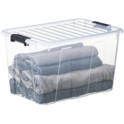 Boîte de rangement HOME BOX, 52 l, transparent