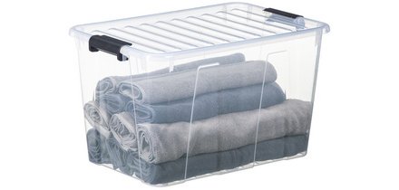 Boîte de rangement HOME BOX, 52 l, transparent