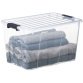 Boîte de rangement HOME BOX, 52 l, transparent