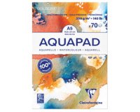 Aquarellblock goldline aquapad a4 geleimt, 50 blatt weiß 300g, mittlere körnung