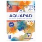 Bloc de papier aquarelle AQUAPAD, 300 g/m2,A5