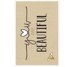 Carte de voeux Bee yourself 'Petit coeur'