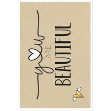 Carte de voeux Bee yourself 'Petit coeur'