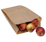 Sachet à soufflet, 160 x 60 x 280 mm, blanc