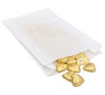 Sachet à soufflet, 160 x 60 x 280 mm, blanc