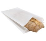 Sachet à soufflet, 160 x 60 x 280 mm, blanc