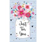 Carte de voeux Goldelicious 'Just for You'