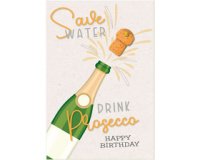 Carte d'anniversaire Round 'Champagne'
