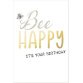 Carte d'anniversaire Bee yourself 'Abeille'