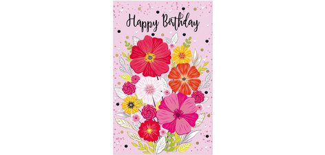 Carte d'anniversaire Goldelicious 'Bouquet'