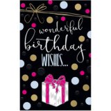 Carte d'anniversaire Goldelicious 'Pois'