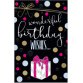 Carte d'anniversaire Goldelicious 'Pois'