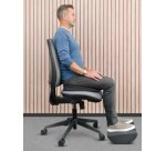 Coussin d'assise en biseau Breyta, noir