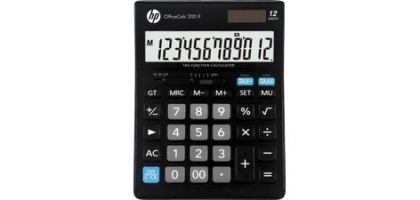hp Calculatrice de bureau 'OfficeCalc 200 II', noir