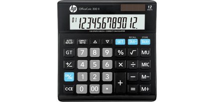 hp Calculatrice de bureau 'OfficeCalc 300 II', noir
