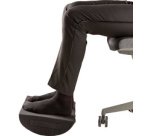 Repose-pieds Breyta, avec fonction bascule, noir