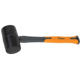 Maillet en caoutchouc, 450 g, anthracite/orange