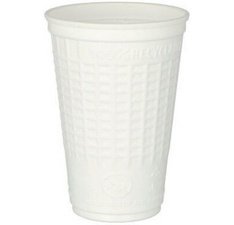 Thermosbeker van plastic, 0,25 l, wit
