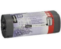 Sac poubelle parfumé, LDPE, 30 litres, gris