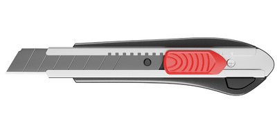 Cutter HP-101.18, lame: 18 mm, noir-argent