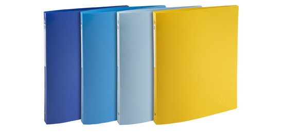 Classeur 2 anneaux 15mm polypropylène recyclé BeeBlue - A4 - Couleurs assorties
