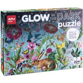 Puzzle 'GLOW IN THE DARK Flower', 204 pièces