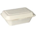 Boîte à encas en canne à sucre 'pure', blanc