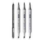 Marqueur ciao, kit 3+1 SHADE 'Dark Cool Gray'