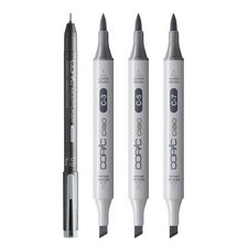 Markeerstift ciao, set 3+1 SHADE 'Dark Cool Gray'