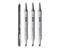 Markeerstift ciao, set 3+1 SHADE 'Light Cool Gray'