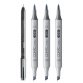 Markeerstift ciao, set 3+1 SHADE 'Light Cool Gray'