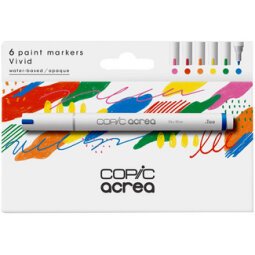 Marqueur acrea 'Vivid', set de 6